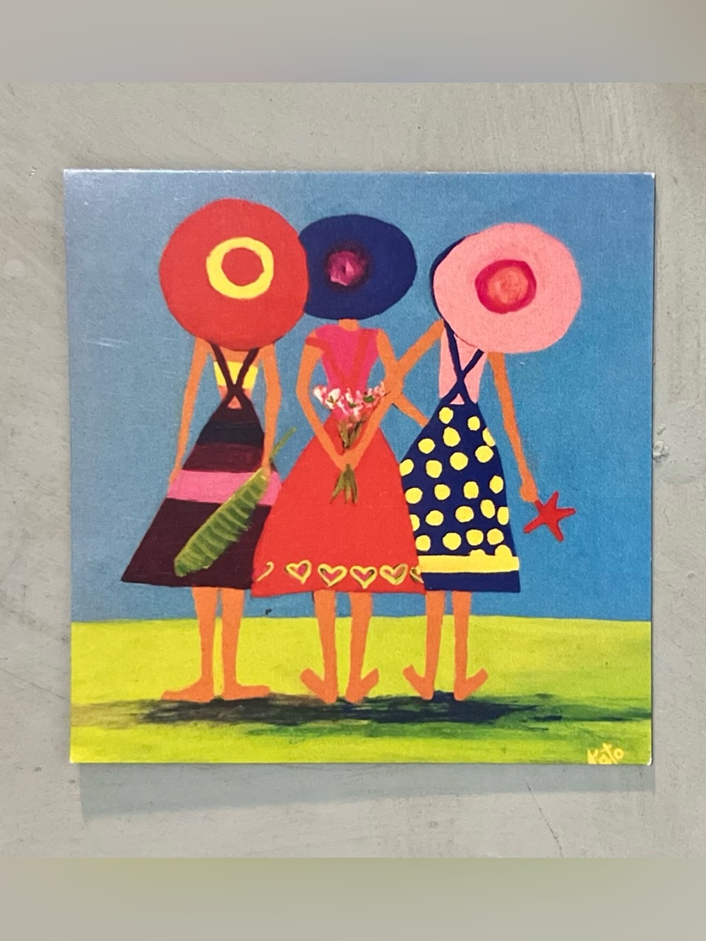 Kato Charles “Three Women” 3x3 Inch Collectible Art Magnet